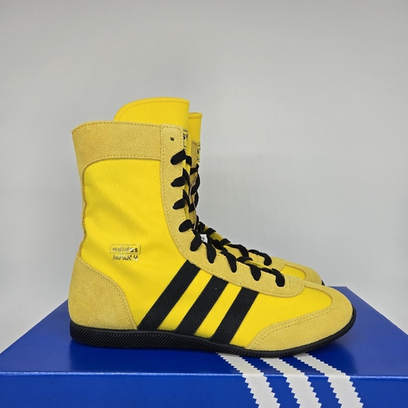 Adidas Women's Japan High Yellow Black Hi-Top Shoes Size 9 - Picture 3 of 8